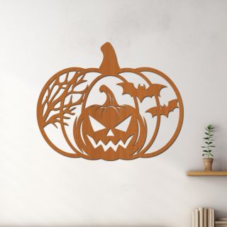 🎃 Halloweenská dekorace – VELKÁ DÝNĚ 🎃 Halloween se blíží! Ozdobte svůj domov originální dřevěnou dekorací, která vytvoří...